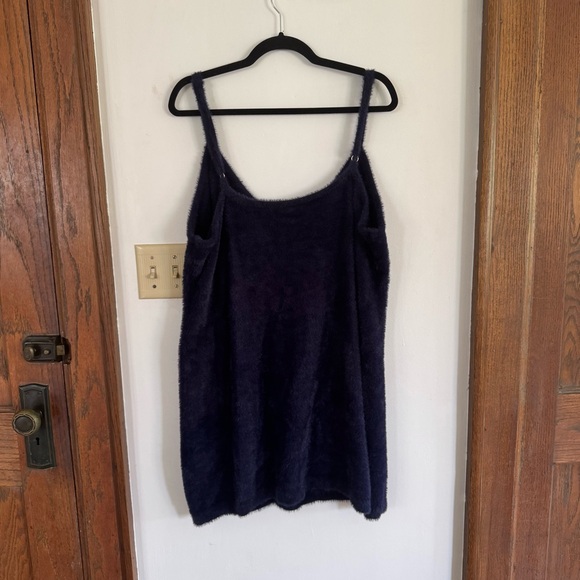 Savage X Fenty Plush Navy Slip Dress - Picture 1 of 9